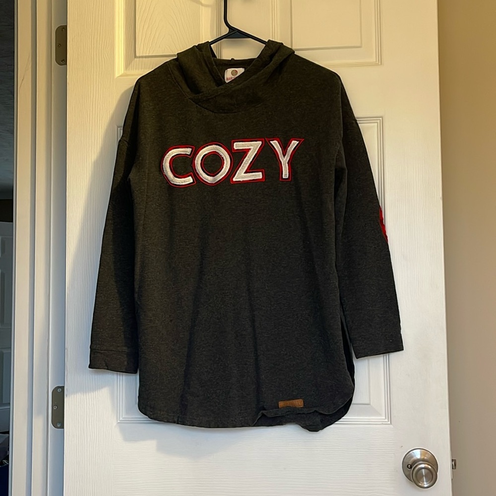 “COZY” hooded sweatshirt
